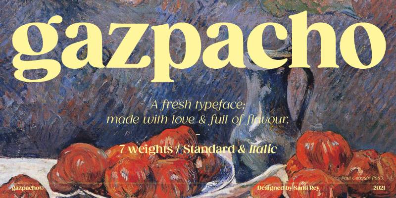 Gazpacho-Font-Family Photoshop Font Picks: The 29 Best Fonts for Photoshop