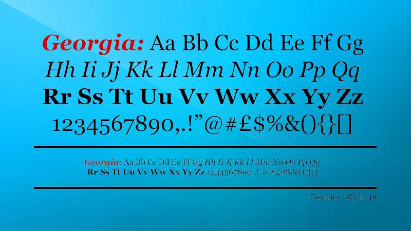 Georgia Ad Appeal: 20 Awesome Fonts for Ads