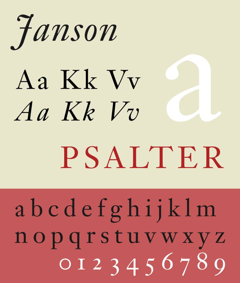 Janson Poetic Typeset: The 29 Best Fonts for Poetry