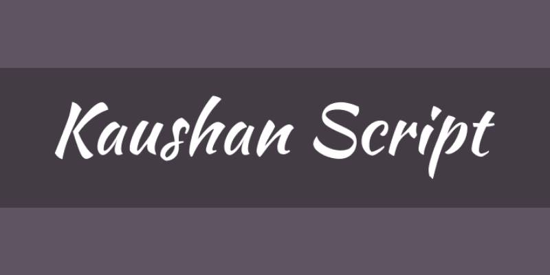 Kaushan-Script Poetic Typeset: The 29 Best Fonts for Poetry