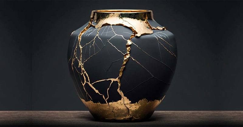 Kintsugi Japanese Graphic Design: Artwork and Typography To Check Out