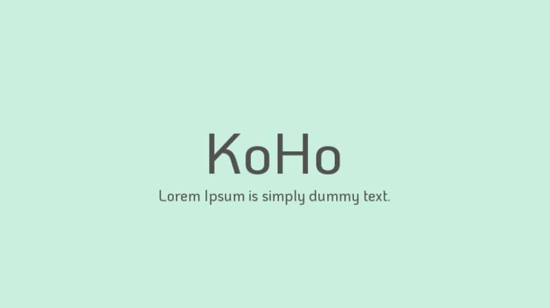 KoHo The 33 Best Fonts for PowerPoint Presentations