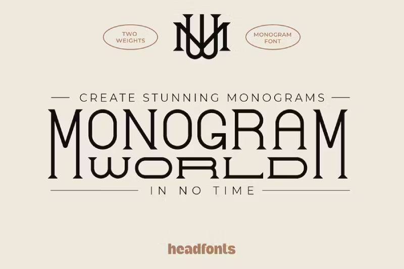 Monogram-World-Serif Monogram Magic: The 23 Best Fonts for Monograms