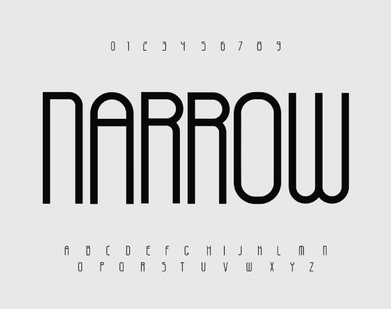 Narrow-Fonts Signage Style: The 23 Best Fonts for Signs