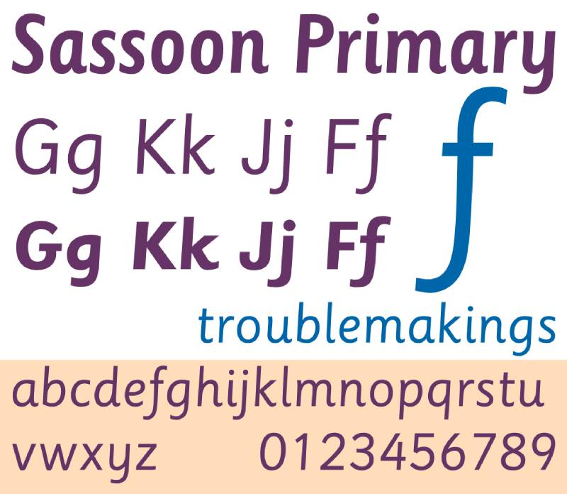Sassoon-Primary ADHD-Friendly Fonts: The Best Fonts for ADHD