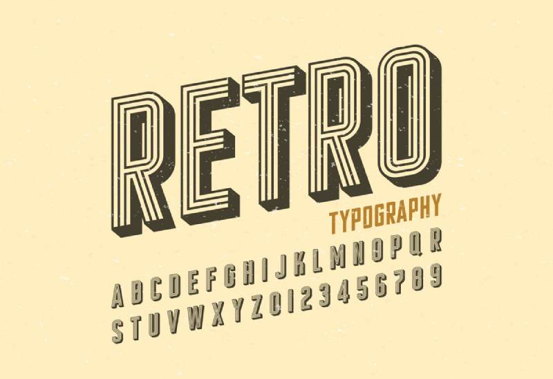 Vintage-and-Retro-Styles T-Shirt Typography: 30 Best Fonts for T-Shirts