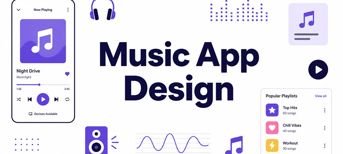 Music App Design: Playback, Navigation, and Player UI