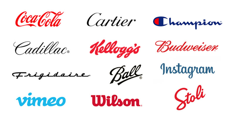 script-logo-examples-wordmarks The Art of Letters: Exploring Brand Typography