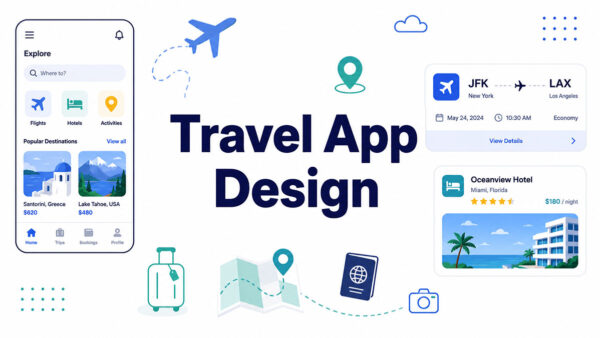 Travel App Design: Search, Booking, and Checkout