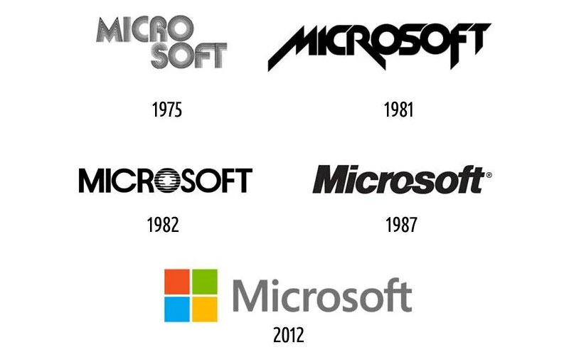 msft-logo The Changing Face of Brands: Evolution of Logos Explained
