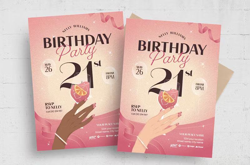 birthday-template Celebrate in Style: How to Make a Birthday Flyer