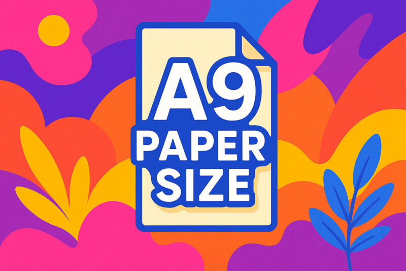 A9 Paper Size: What It's For and Where It Fits