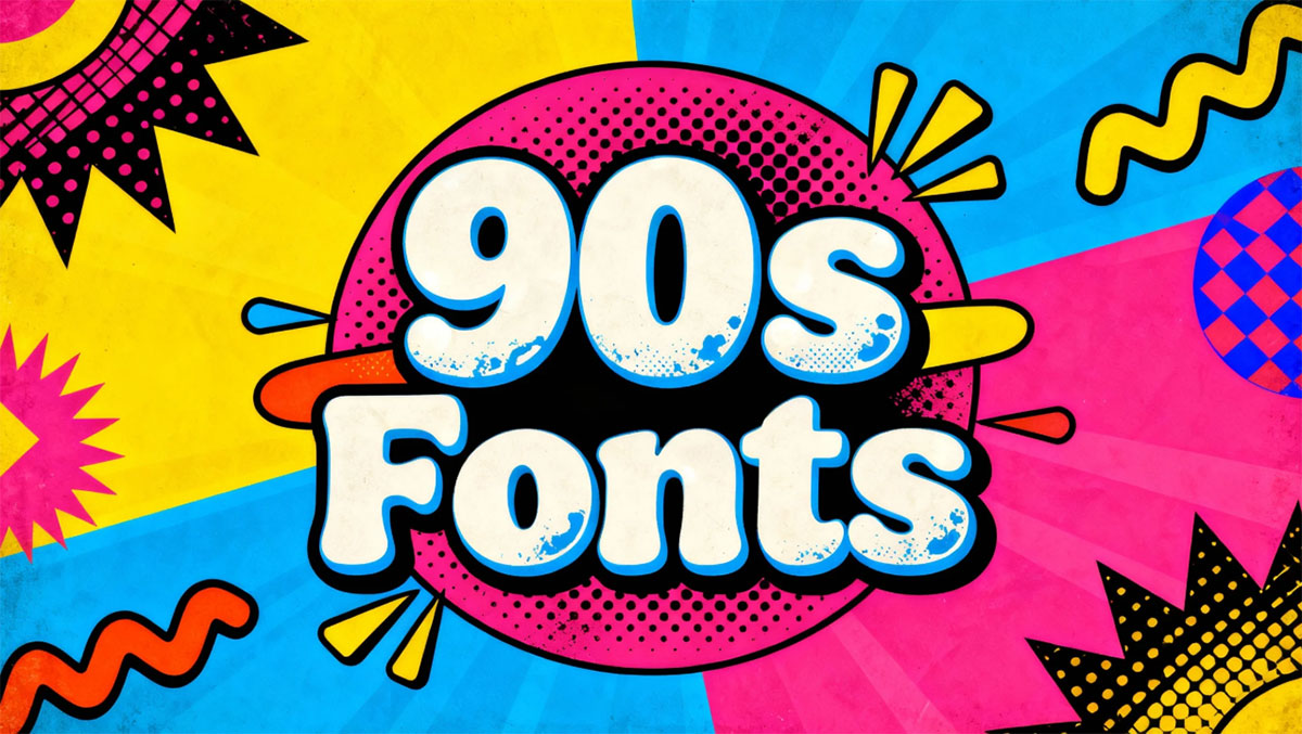 The Best 90s Fonts To Create Retro Nostalgia Designs The Best 90s Fonts To Create Retro Nostalgia Designs