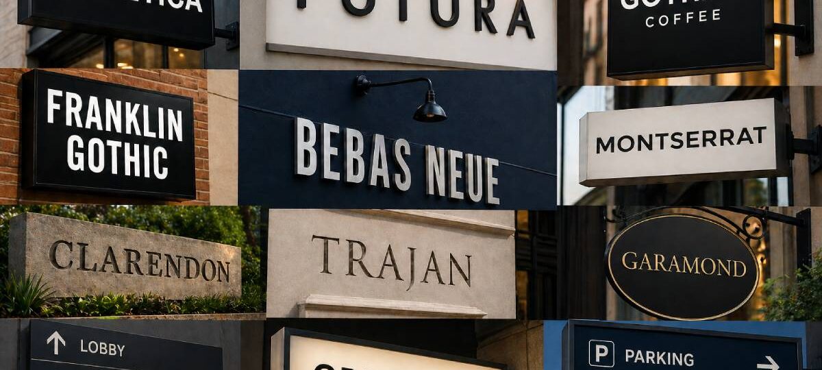 The Best Fonts for Signage That’s Clear and Bold