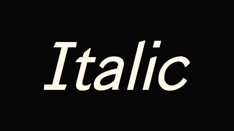 What Is an Italic Font and How Does It Differ from Oblique?