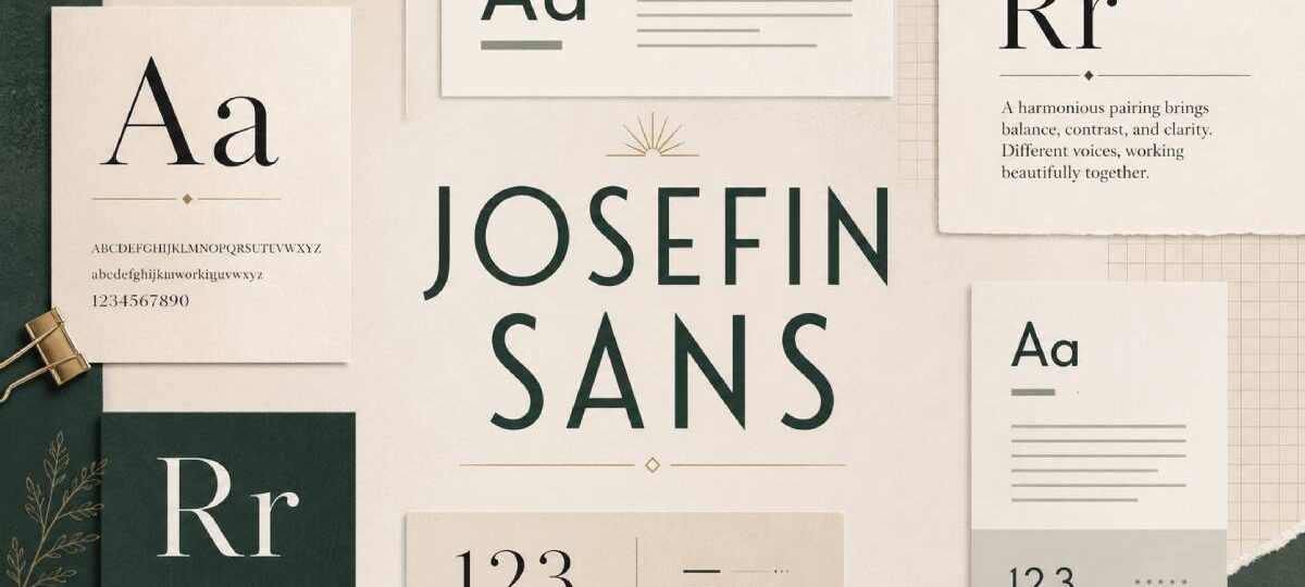Stylish Josefin Sans Font Pairing for Modern Brands