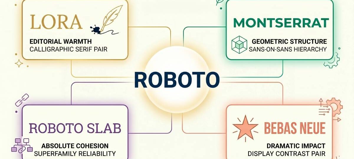 Top Roboto Font Pairing Picks for Clean Layouts