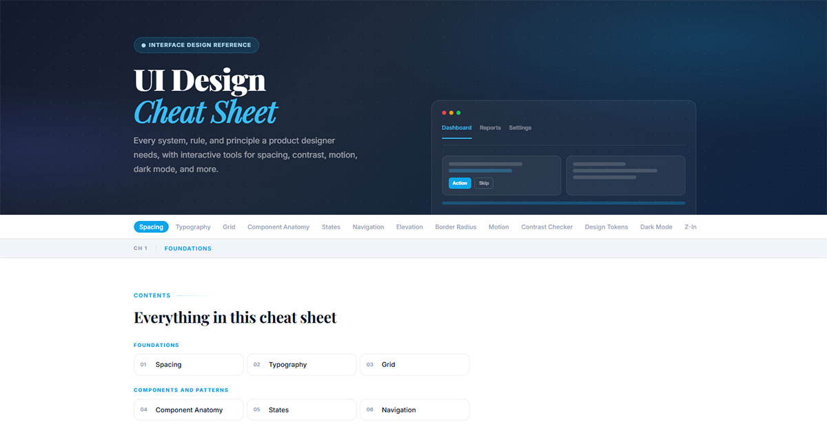 UI Design Cheat Sheet by Design Your Way