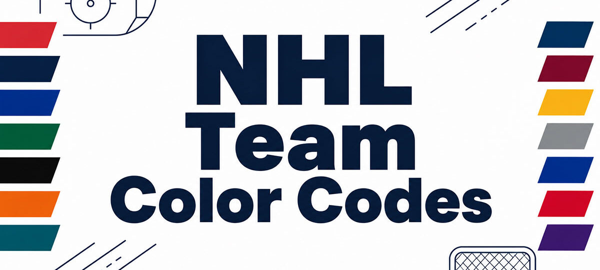 NHL Team Color Codes