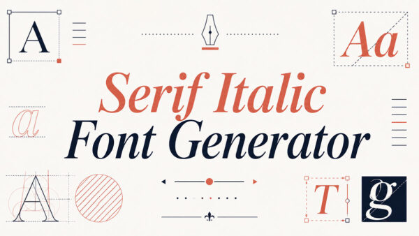 Serif Italic Font Generator