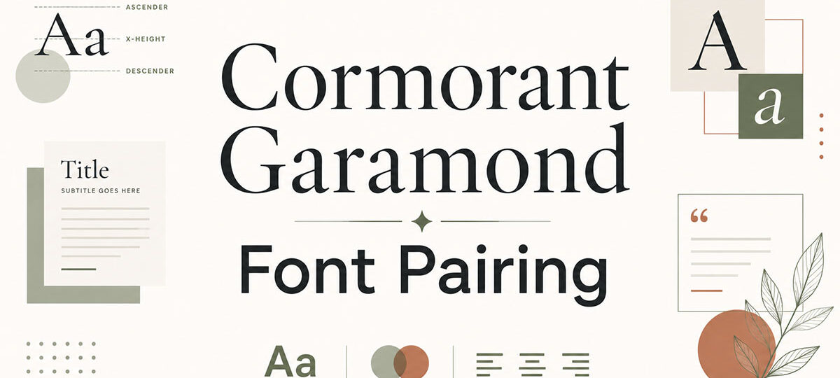 Elegant Cormorant Garamond Font Pairing Inspiration