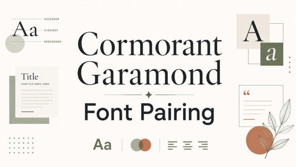 Elegant Cormorant Garamond Font Pairing Inspiration