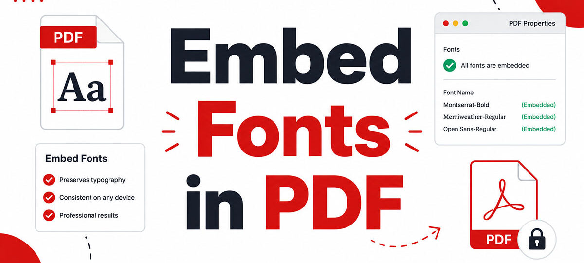 How to Embed Fonts in PDF for Reliable Printing