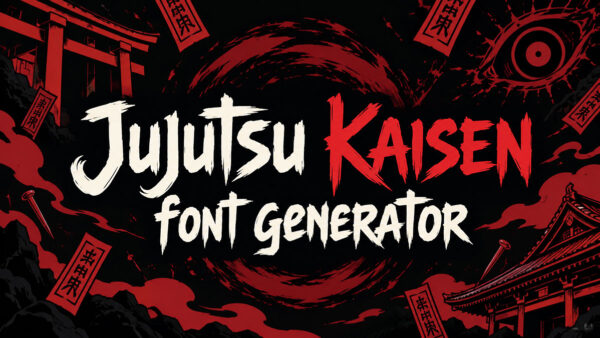 Jujutsu Kaisen Font Generator