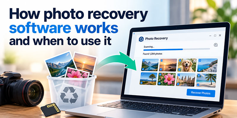 How photo recovery software works and when to use it