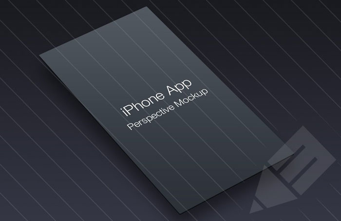 iPhone App Perspective Mockup - Vol 1