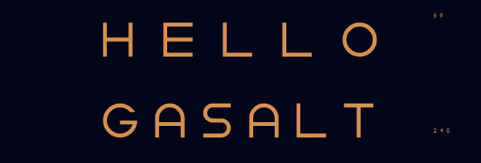 Typography-Gasalt 100 Cool Fonts to Make Your Designs Stand Out