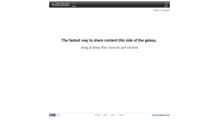 dropcanvas File sharing service