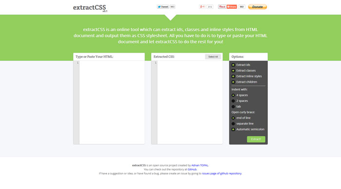 extractcss_com Web Design Resources: jQuery Plugins, CSS Grids & Frameworks, Web Apps And More