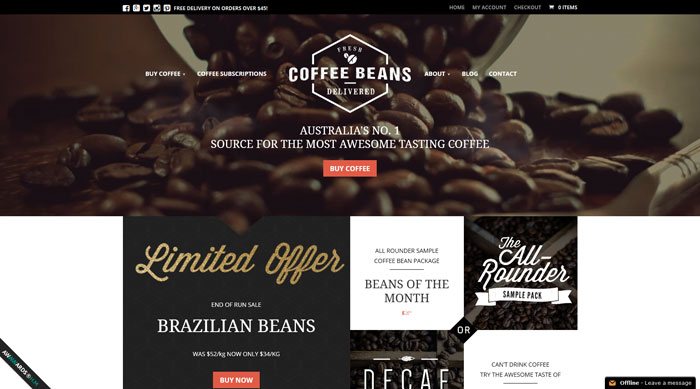 Coffee Beans Delivered