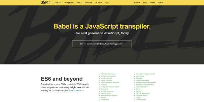 babeljs_io Web Design Resources: jQuery Plugins, CSS Grids & Frameworks, Web Apps And More