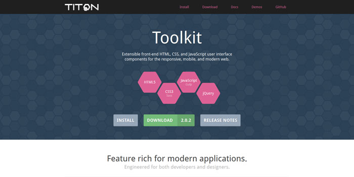 titon_io_en_toolkit Web Design Resources: jQuery Plugins, CSS Grids & Frameworks, Web Apps And More