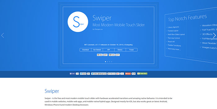 idangero_us_swiper 13 Useful JQuery Sliders You Need To Download