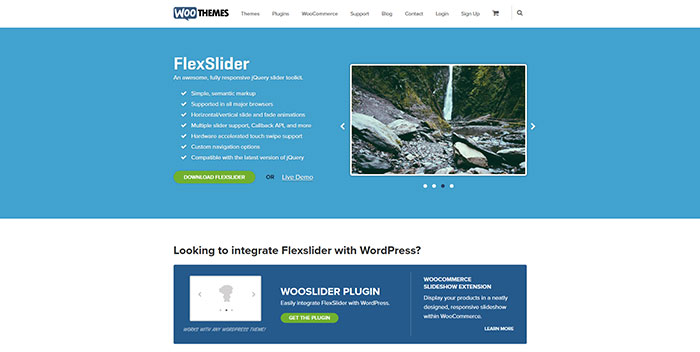 woothemes_com_flexslider 13 Useful JQuery Sliders You Need To Download