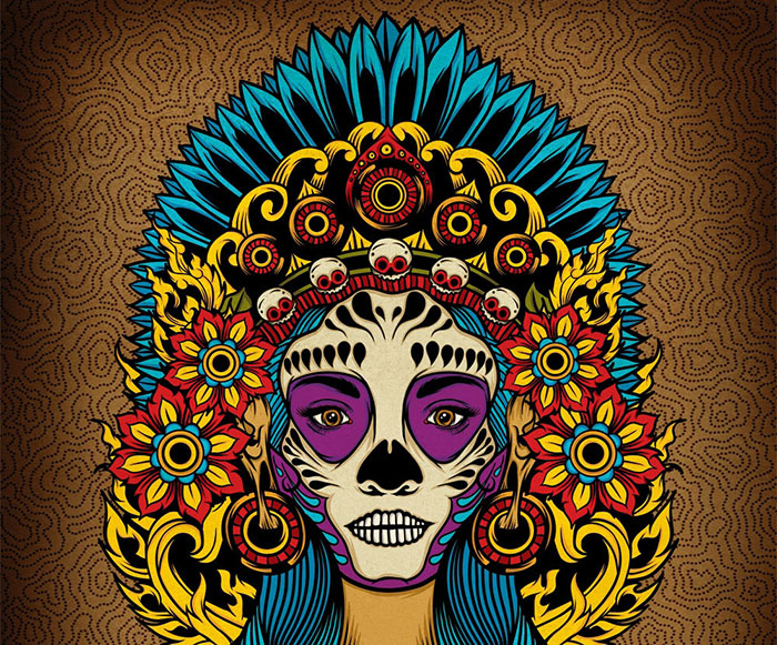 create-death-goddess-inspired-by-mexicos-day-of-dead Cool Adobe Illustrator Tutorials (Top 100 Examples)