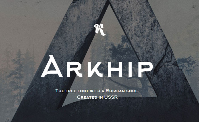 arkhipfont 100 Cool Fonts to Make Your Designs Stand Out