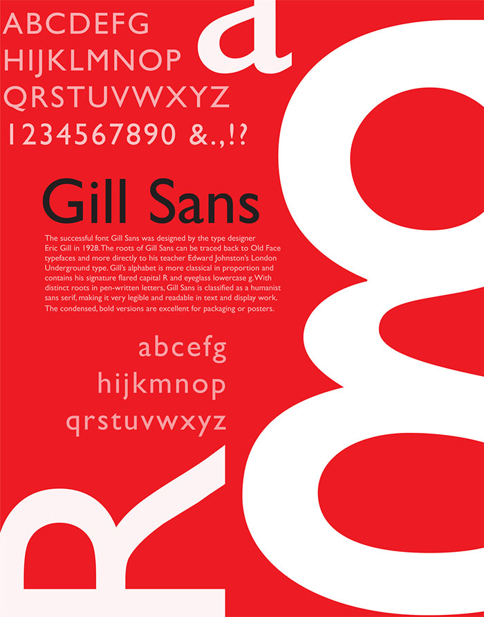 Gill-Sans Classic Fonts For Designers That Will Rock Your Designs