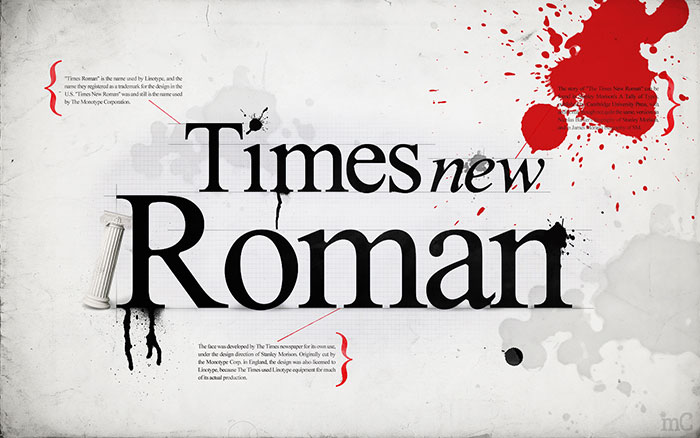 Times-New-Roman Classic Fonts For Designers That Will Rock Your Designs