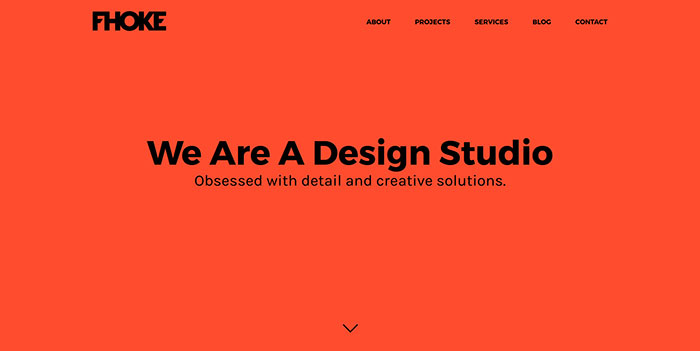 fhoke_com 78 Great Examples of Cool Website Designs
