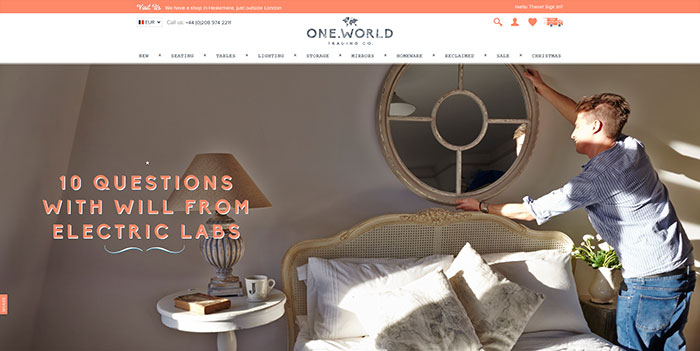 one_world 78 Great Examples of Cool Website Designs