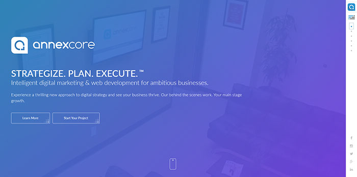 annexcore_com Website Showcase Of Modern Design - 39 Examples