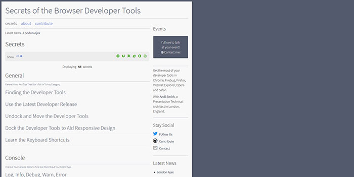devtoolsecrets_com Web Design Resources: jQuery Plugins, CSS Grids & Frameworks, Web Apps And More
