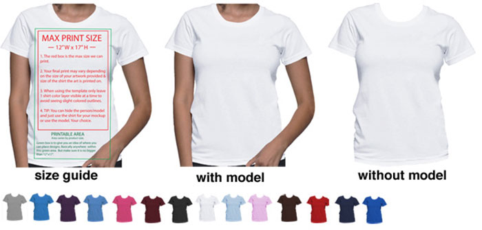 shirt-mockups 82 FREE T-Shirt Template Options For Photoshop And Illustrator