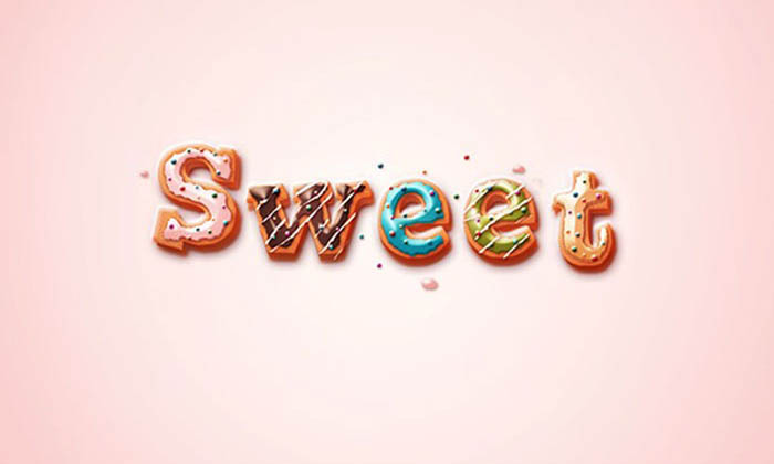 create-delicious-donut-text-hungry Photoshop Typography Tutorials (80 Examples)