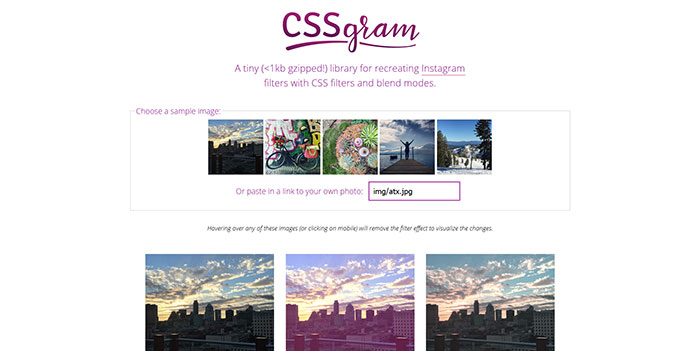 una_im_CSSgram Web Design Resources: jQuery Plugins, CSS Grids & Frameworks, Web Apps And More