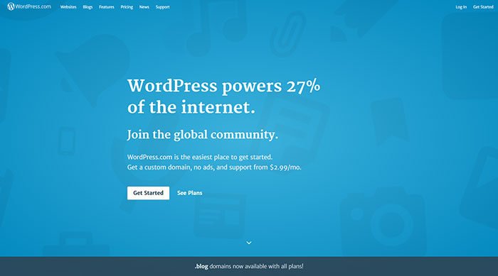 wordpress_com Free and popular blogging platforms to try